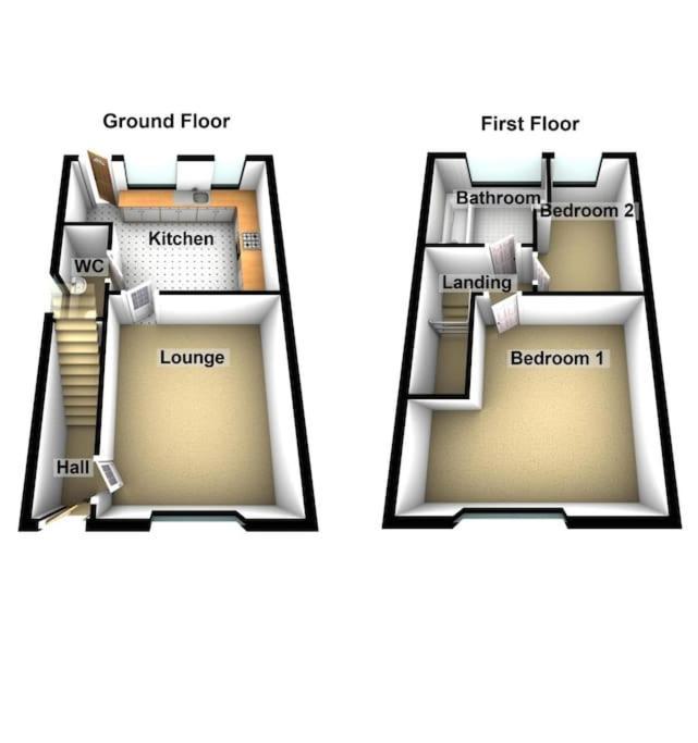 Cheerful 2-Bedroom Home With Off Street Parking Blackpool Luaran gambar